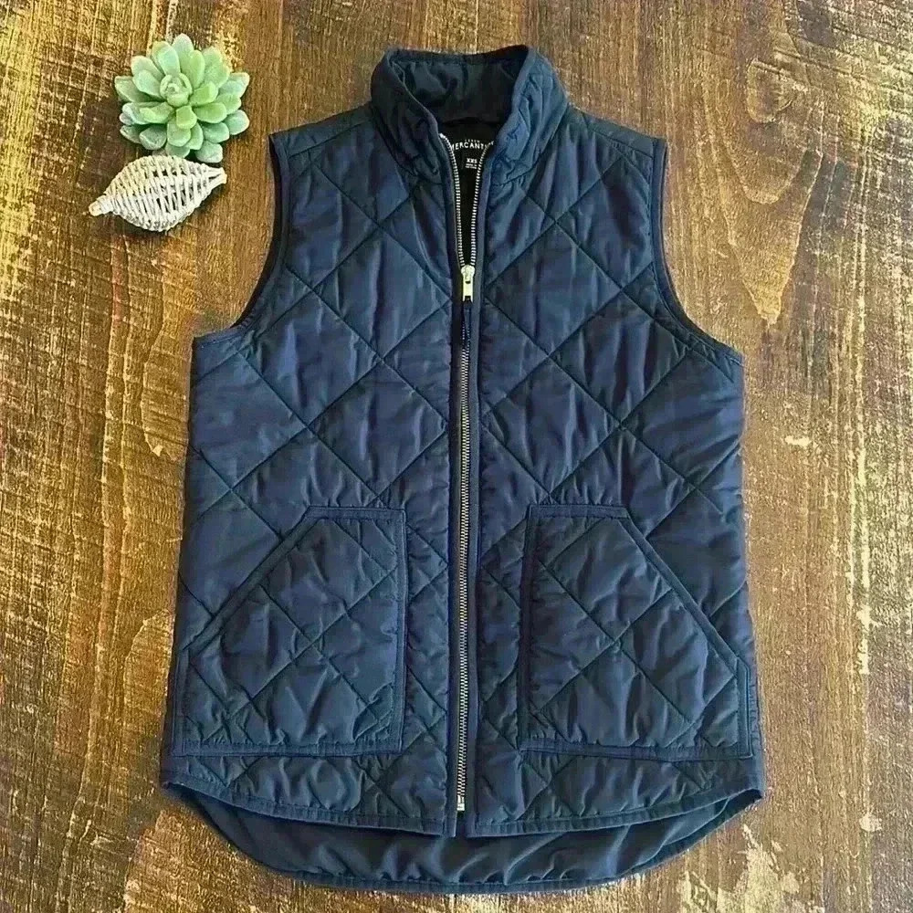J. Crew Mercantile | Black Quilted Puffer Vest